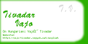 tivadar vajo business card